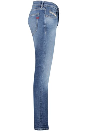 Diesel nette spijker jeans D-strukt blauw effen katoen