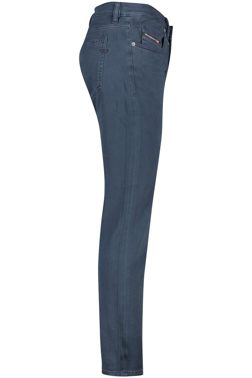 Diesel casual jeans donkerblauw effen katoen D-strukt