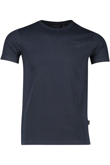 Airforce t-shirt donkerblauw basic