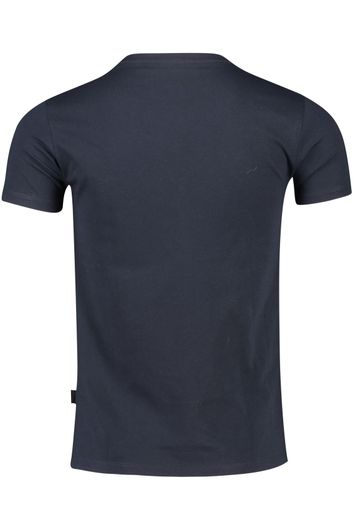 Airforce t-shirt donkerblauw basic