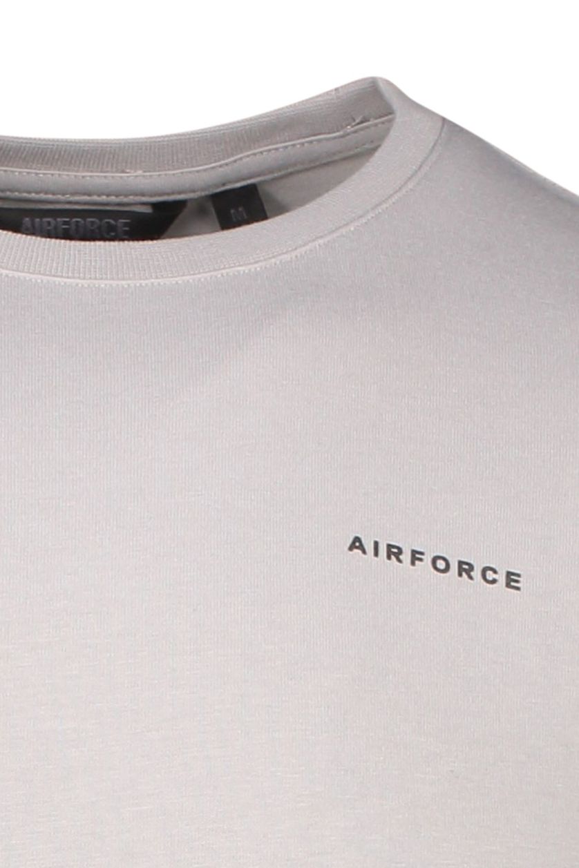 Airforce t-shirt lichtbrijs basic met logo