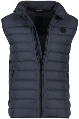 Airforce Airforce bodywarmer navy normale fit effen rits + knoop