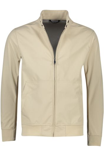 zomerjas Airforce beige normale fit effen rits