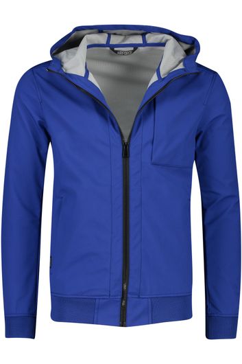 zomerjas Airforce blauw normale fit effen rits
