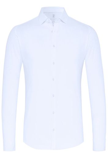 business overhemd Desoto lichtblauw effen katoen slim fit 