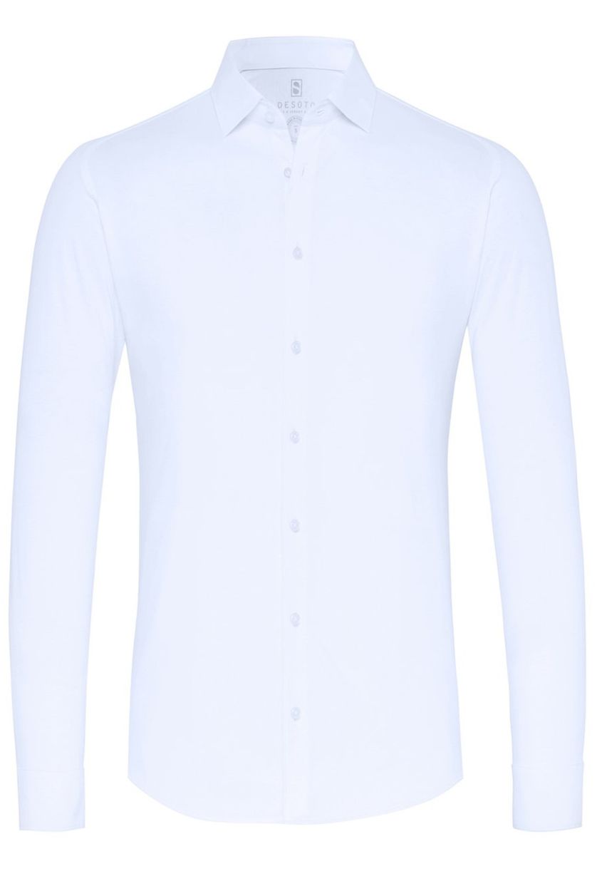 Desoto overhemd business lichtblauw effen katoen slim fit