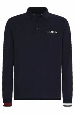 Tommy Hilfiger Tommy Hilfiger polo lange mouw  donkerblauw
