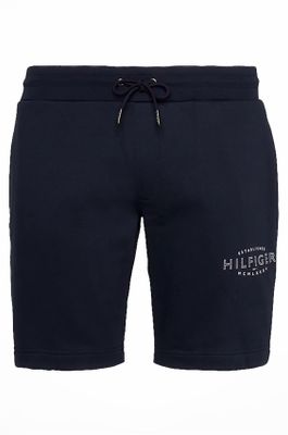 Tommy Hilfiger Tommy Hilfiger korte broek Big & Tall katoen donkerblauw effen met logo