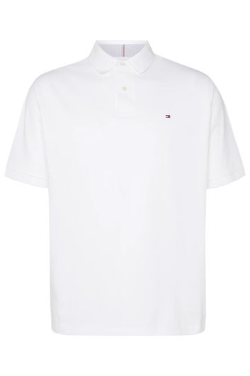 Tommy Hilfiger polo wit 2-knoops Big & Tall katoen