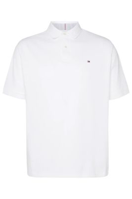 Tommy Hilfiger Tommy Hilfiger polo wit 2-knoops Big & Tall katoen