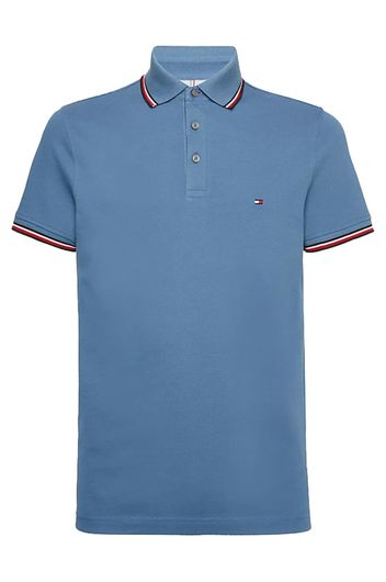 Tommy Hilfiger polo blauw 3 knoops