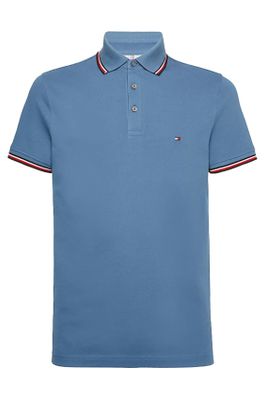 Tommy Hilfiger Tommy Hilfiger polo blauw 3 knoops