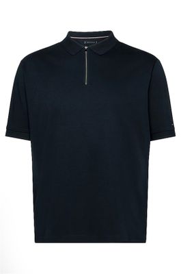 Tommy Hilfiger Tommy Hilfiger polo wijde fit donkerblauw rits