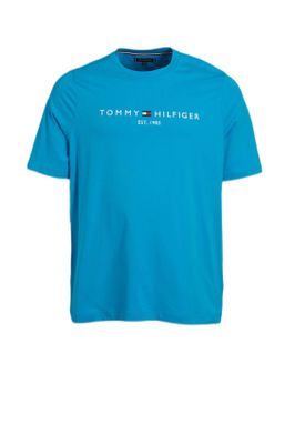 Tommy Hilfiger Tommy Hilfiger t-shirt blauw print katoen