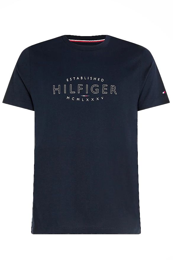 Tommy Hilfiger t-shirt donkerblauw opdruk