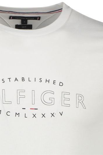 Tommy Hilfiger t-shirt wit ronde hals b&t