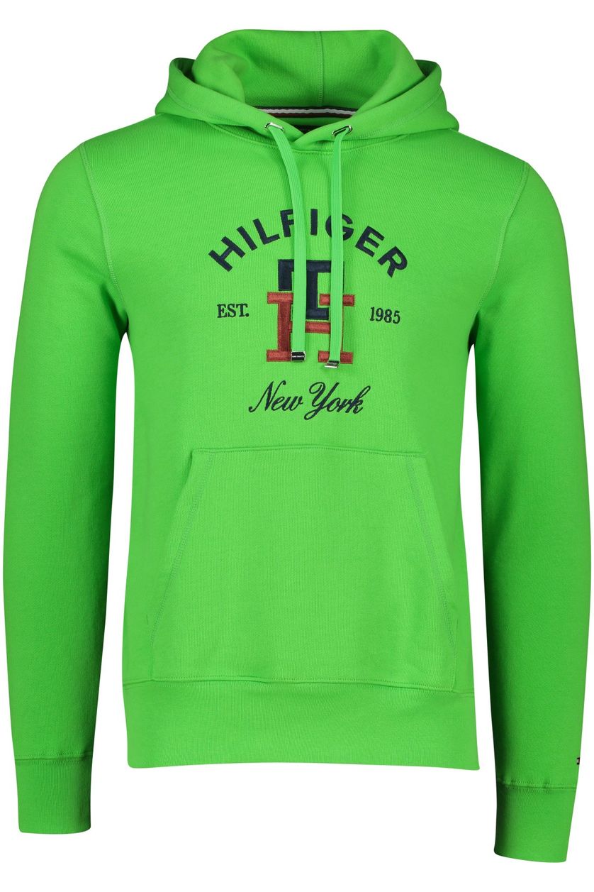 Tommy Hilfiger sweater groen geprint katoen normale fit