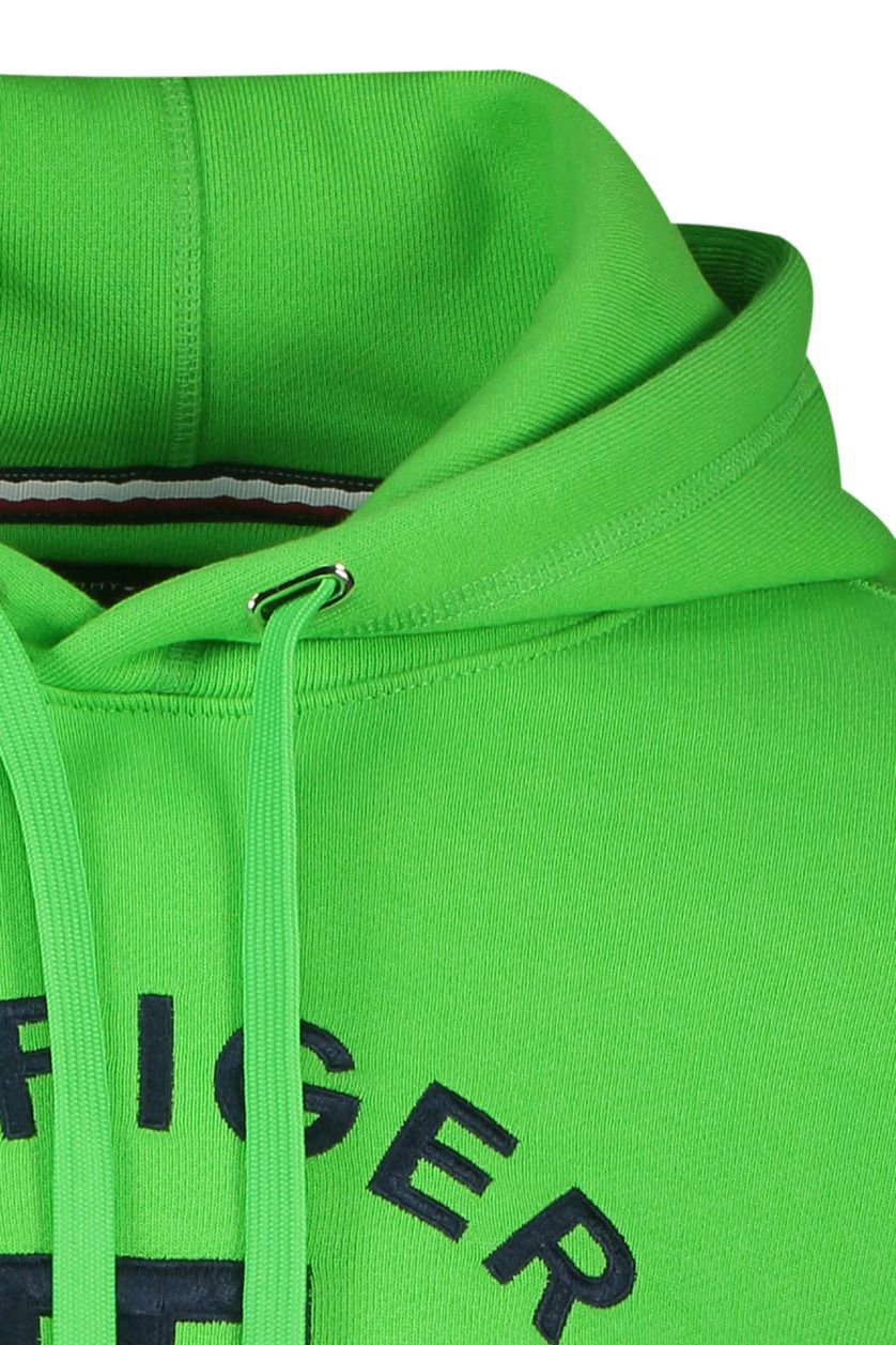 Tommy Hilfiger sweater groen geprint katoen normale fit