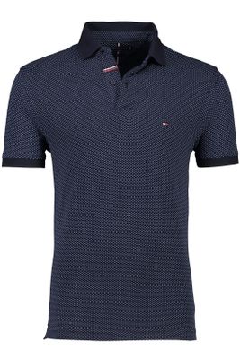 Tommy Hilfiger Tommy Hilfiger polo donkerblauw geprint