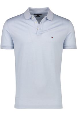 Tommy Hilfiger Tommy Hilfiger polo Big & Tall katoen normale fit lichtblauw effen