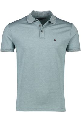 Tommy Hilfiger Tommy Hilfiger Big & Tall polo katoen normale fit groen wit