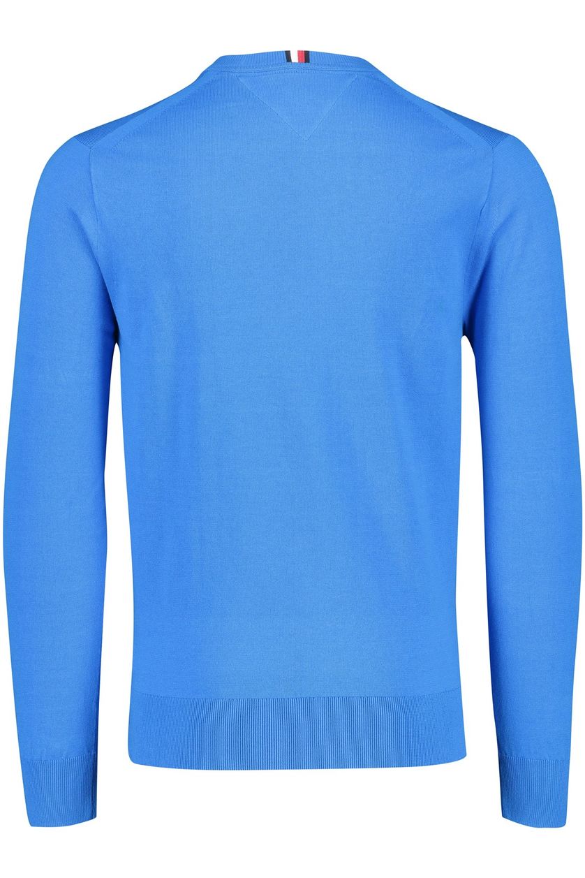 Blauwe Tommy Hilfiger sweater katoen 