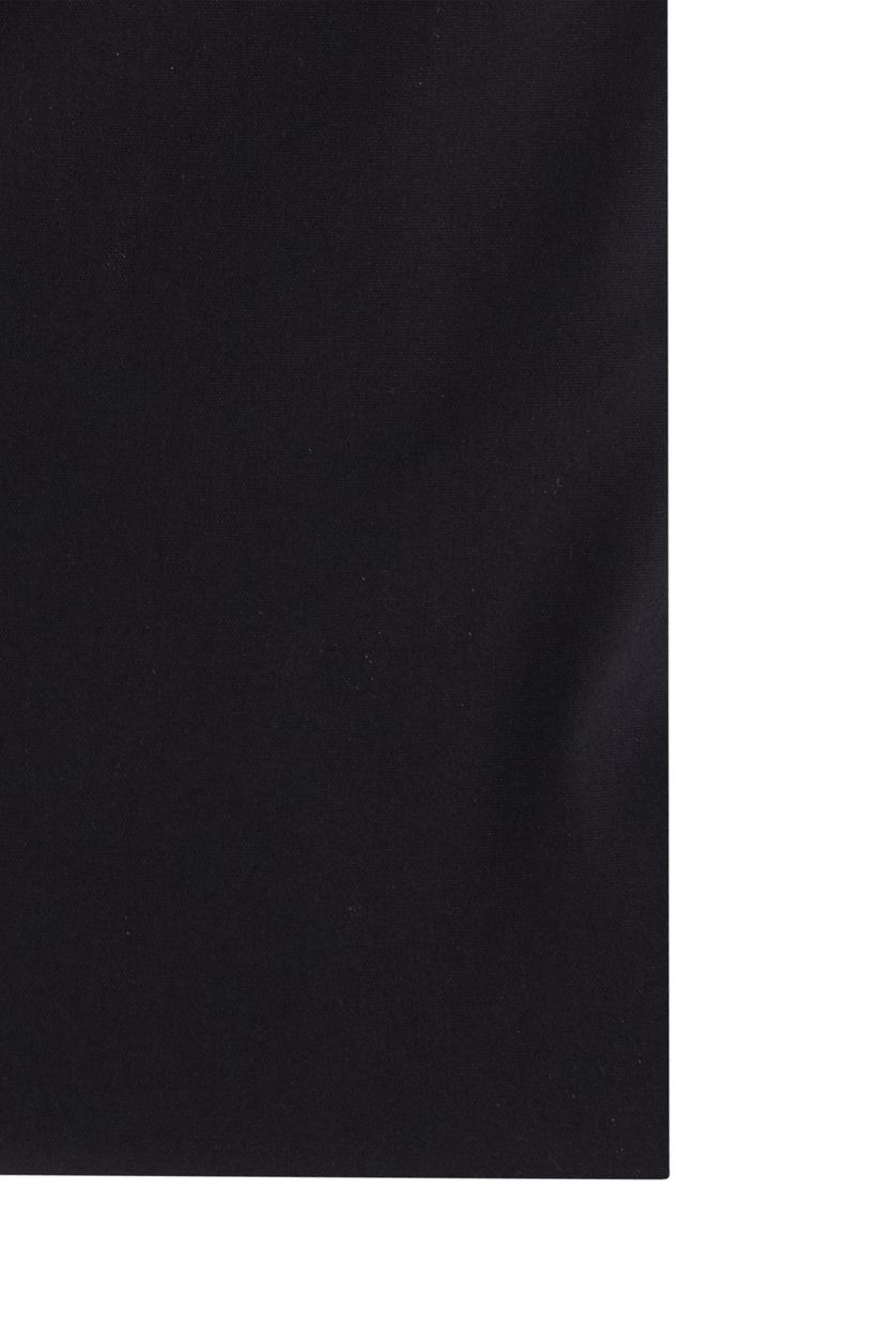 Ledub business overhemd Modern Fit zwart uni katoen