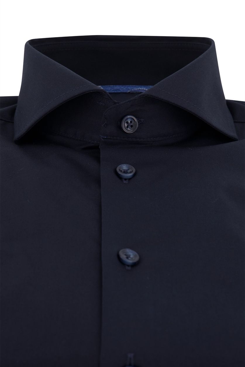 Ledub business overhemd Modern Fit donkerblauw uni