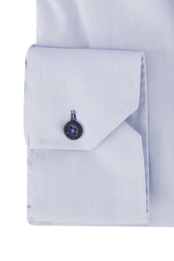 Ledub business overhemd slim fit lichtblauw uni katoen