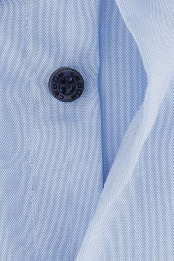 business overhemd Ledub Modern Fit lichtblauw effen katoen normale fit 