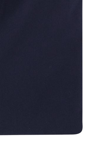 Ledub business overhemd Slim Fit donkerblauw effen katoen