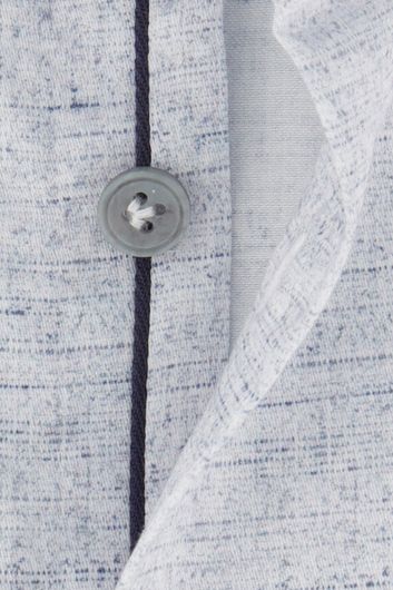 John Miller business overhemd John Miller Tailored Fit normale fit blauw geprint katoen
