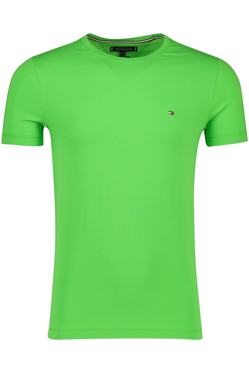 Tommy Hilfiger t-shirt katoen lime groen effen