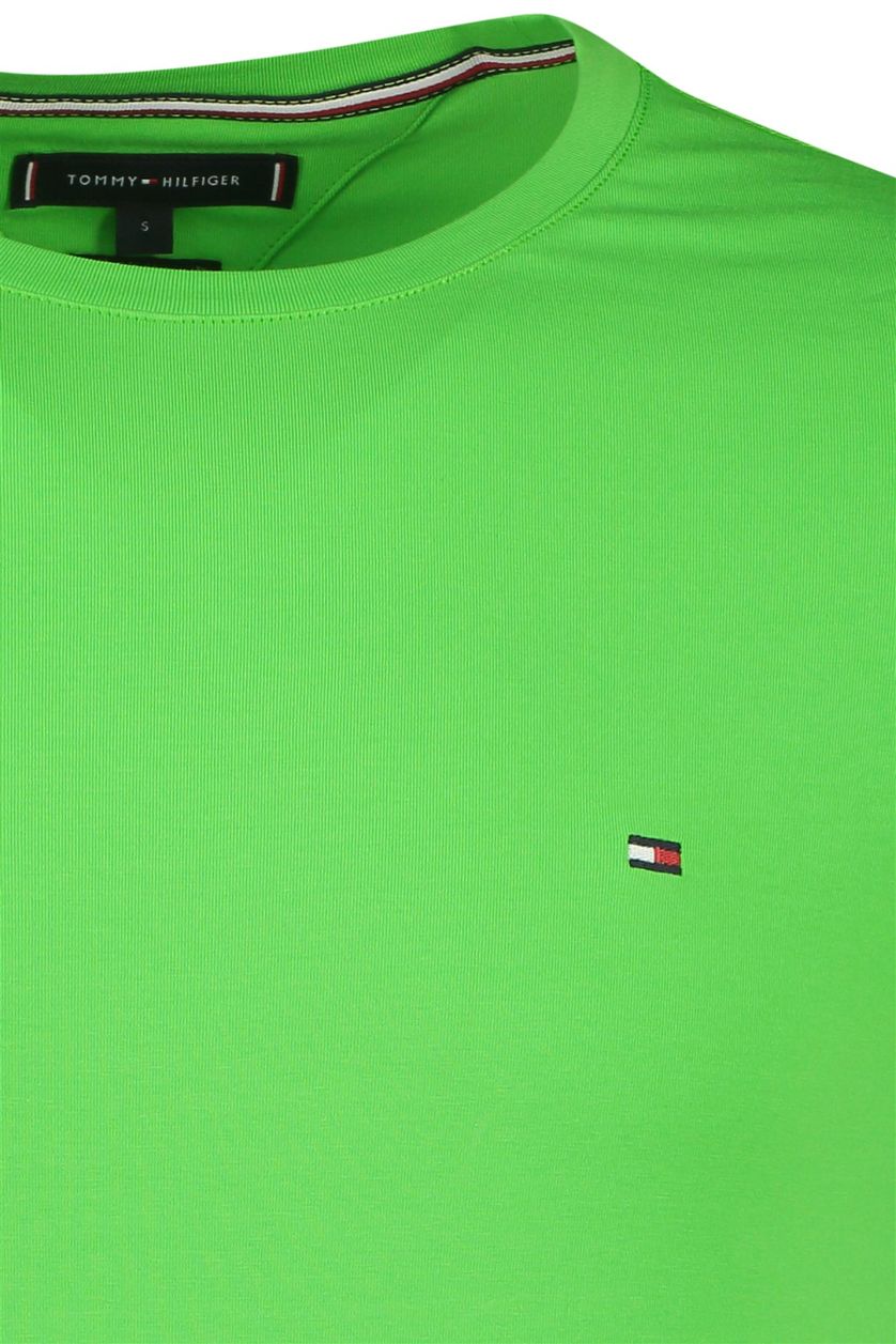 Tommy Hilfiger t-shirt katoen lime groen effen