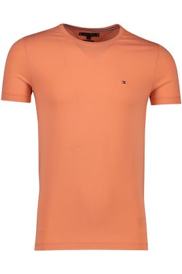 Tommy Hilfiger Tommy Hilfiger t-shirt oranje peach effen extra slim fit