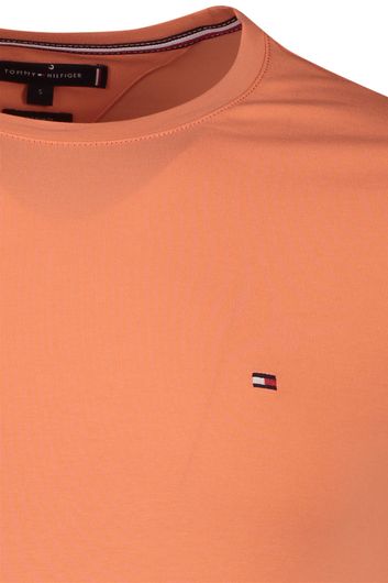Tommy Hilfiger t-shirt oranje peach effen extra slim fit