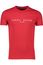 Tommy Hilfiger t-shirt katoen rood opdruk slim fit