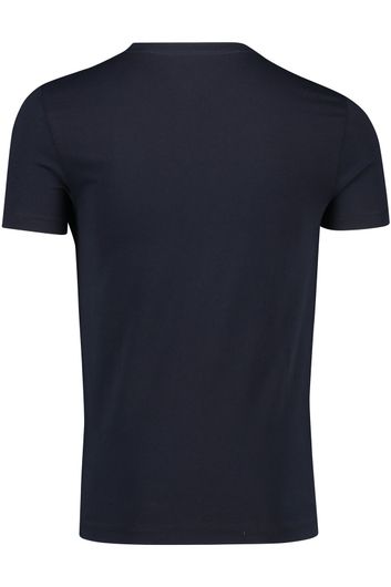 Tommy Hilfiger t-shirt donkerblauw opdruk logo katoen