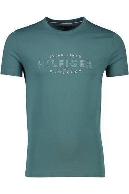 Tommy Hilfiger Tommy Hilfiger t-shirt groen slim fit