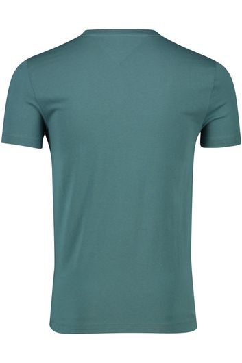 Tommy Hilfiger t-shirt groen slim fit