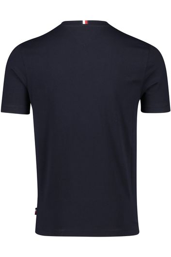 Tommy Hilfiger t-shirt donkerblauw opdruk katoen