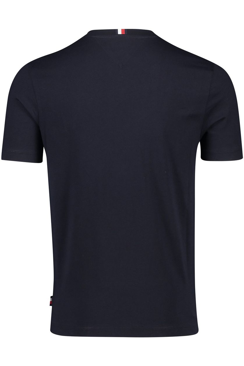 Tommy Hilfiger t-shirt katoen donkerblauw opdruk 