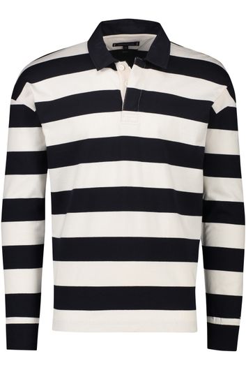 Tommy Hilfiger rugby trui navy gestreept