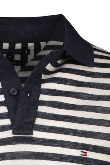Tommy Hilfiger polo donkerblauw gestreept