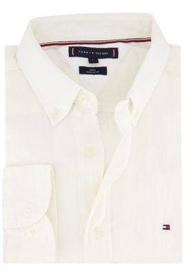 Tommy Hilfiger Overhemd Tommy Hilfiger casual normale fit wit effen linnen