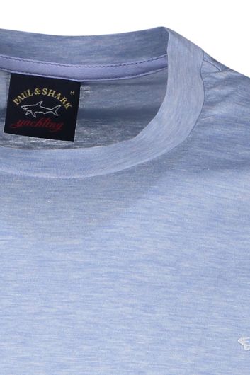Paul & Shark t-shirt lichtblauw effen ronde hals