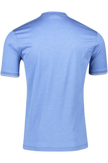 Paul & Shark t-shirt ronde hals blauw effen met logo
