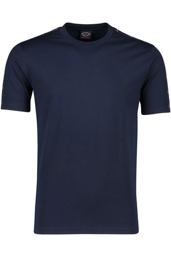 Paul & Shark t-shirt donkerblauw uni ronde hals