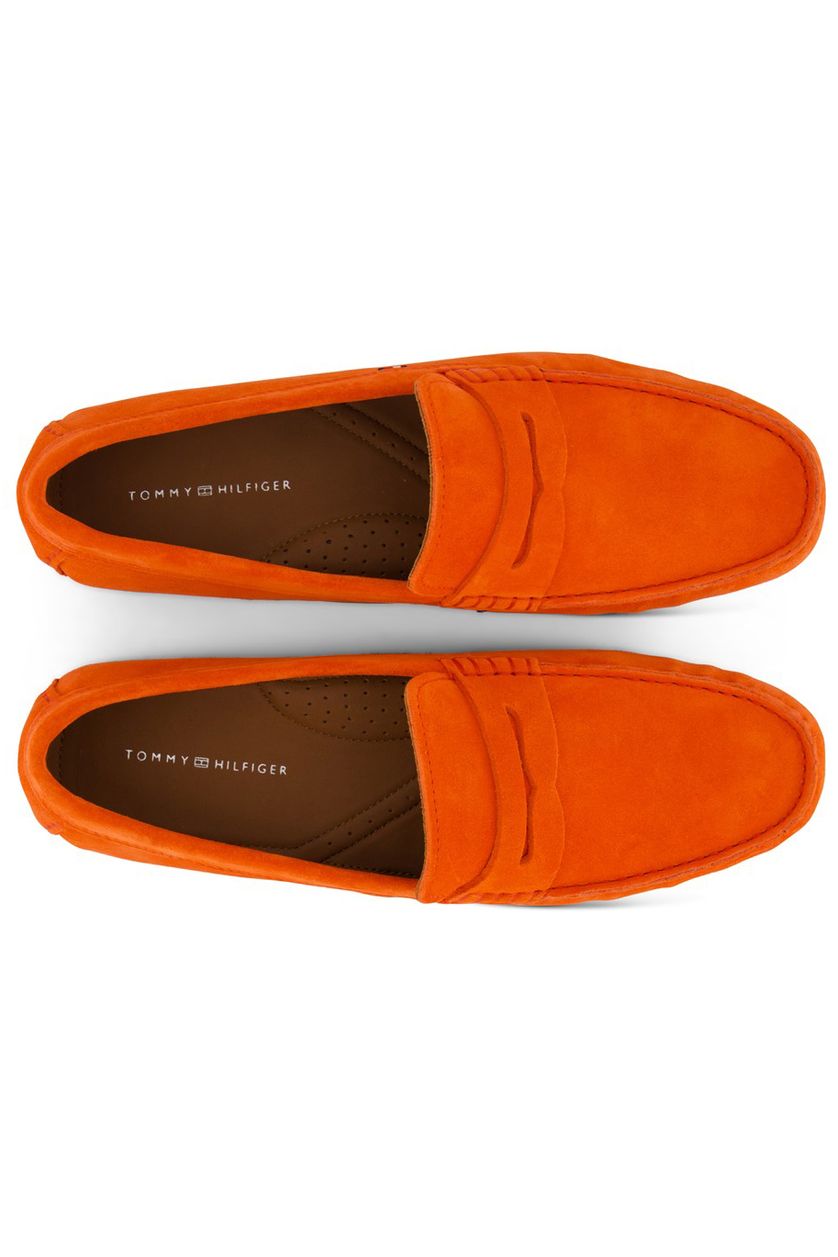 Tommy Hilfiger schoenen oranje effen instappers