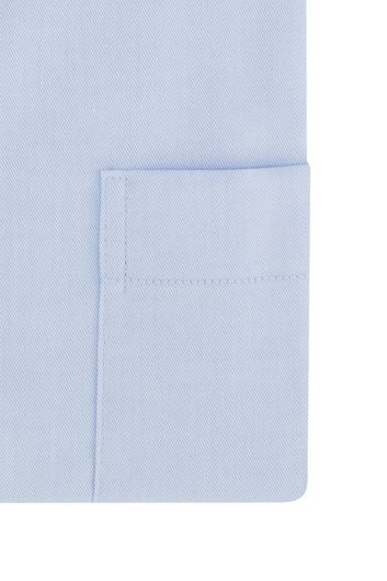 Eterna business overhemd Comfort Fit normale fit blauw effen 100% katoen